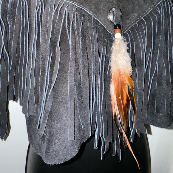 Suede fringe crop - Picture 2 of 5